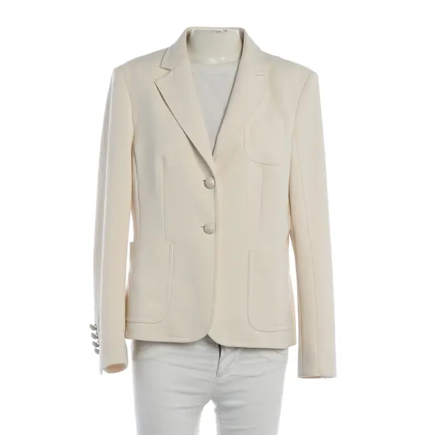 Blazer, in Cream, Polyester, Marc Cain