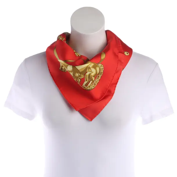 Tuch, in Rot, Seide, Hermès
