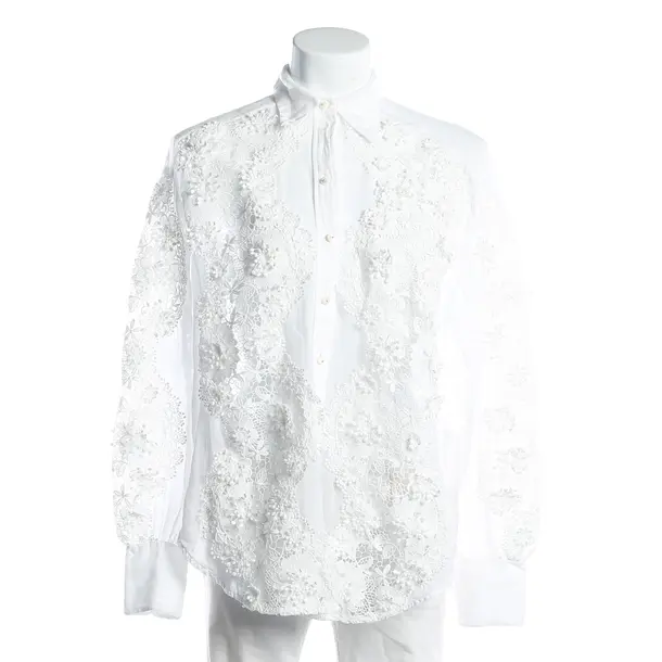 Bluse, in Weiß, Ramie, Zimmermann
