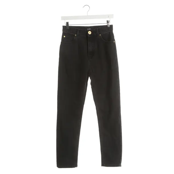 Jeans slim fit, in Nero, Cotone, Balmain