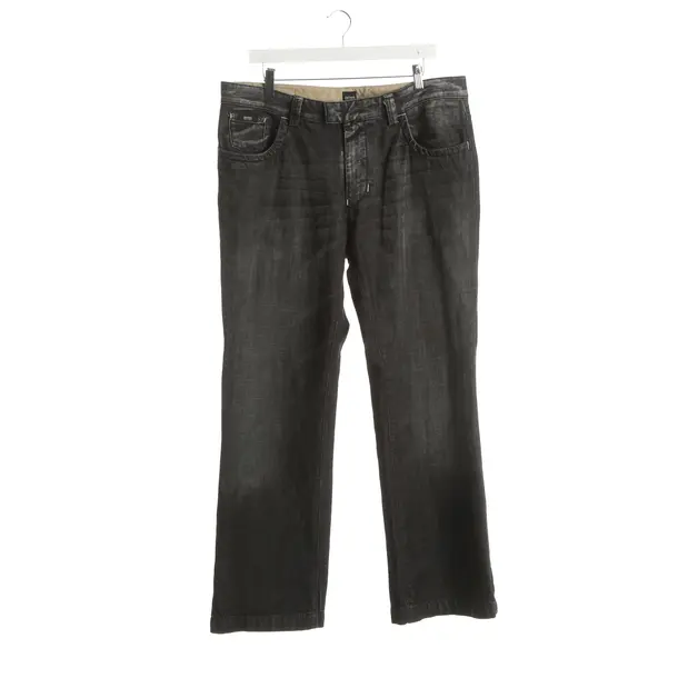 Slim Fit Jeans, in Dark Gray, Cotton, Hugo Boss Black Label