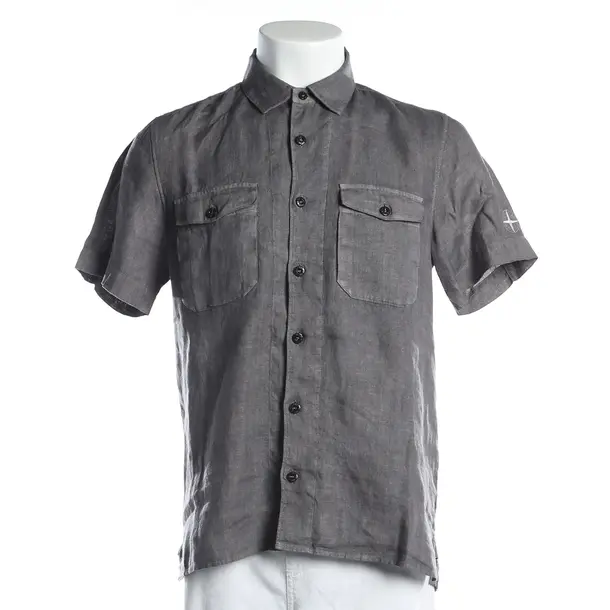 Shirt, in Gray, Linen, Stone Island