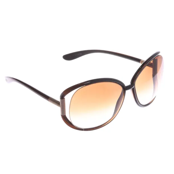 Sonnenbrille, in Hellbraun, Kunststoff, Tom Ford