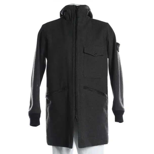 Mid-Season Jacket, in Dark Gray, Wool, Stone Island