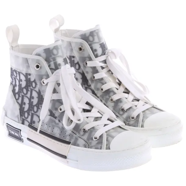 High-Top Sneakers, in Light Gray, Dior