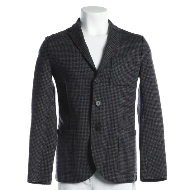 Blazer, in Dark Gray, Wool, Harris Wharf London