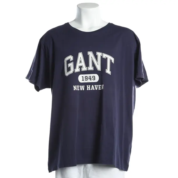 T-Shirt, in Navy, Cotton, Gant