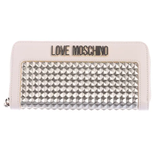 Wallet, in Beige, Polyamide, Love Moschino