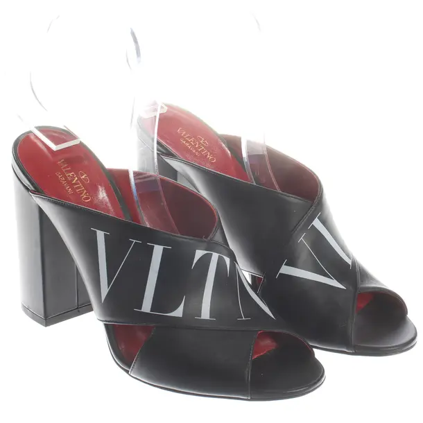Heeled Sandals, in Black, Valentino