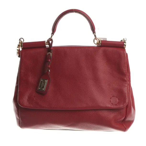 Handbag, in Red, Leather, Dolce & Gabbana