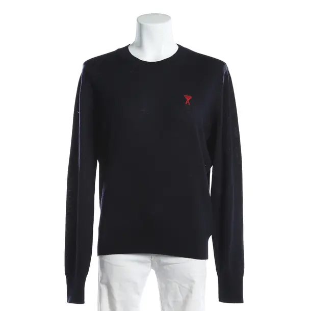 Wollpullover, in Navy, Wolle, Ami Paris