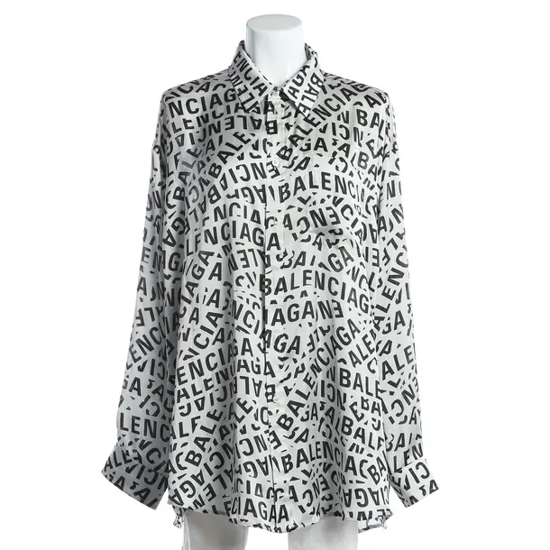 Bluse, in Hellgrau, Polyester, Balenciaga