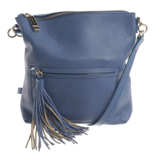 Shoulder Bag, in Light Blue, Leather, Coccinelle