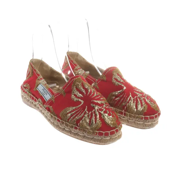 Espadrilles, in Rot, Prada