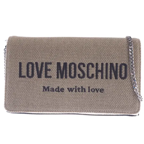 Borsa a cinture a tracolla, in Beige, Poliammide, Amore Moschino