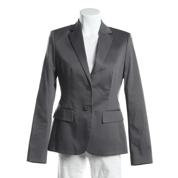 Blazer, in Gray, Cotton, Strenesse