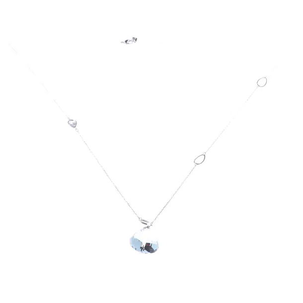 Necklace, in Silver, Metal (metallic, metallized), Swarovski