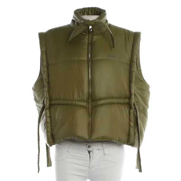 Gilet, in Verde, Poliammide, Ganni