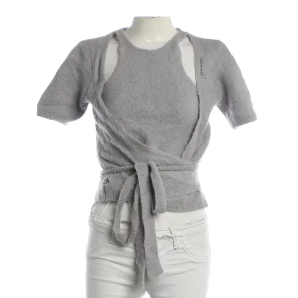 Shirt, in Light Gray, Polyamide, Ganni