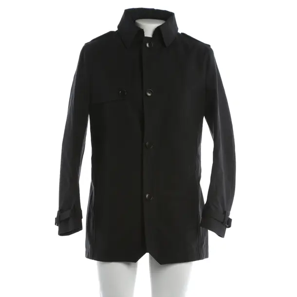 Overcoat, in Black, Cotton, Drykorn