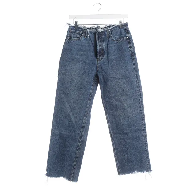 Straight Fit Jeans, in Blue, Cotton, Anine Bing