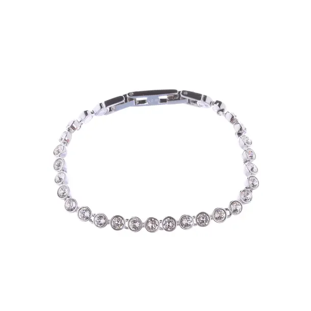 Bracelet, in Silver, Metal (metallic, metallized), Swarovski