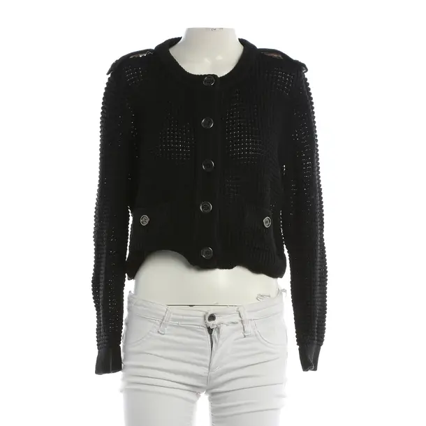 Cardigan, in Black, Cotton, Burberry London