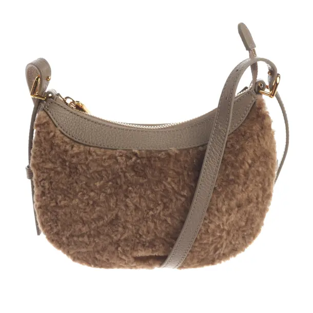 Schultertasche, in Hellbraun, Polyester, Coccinelle