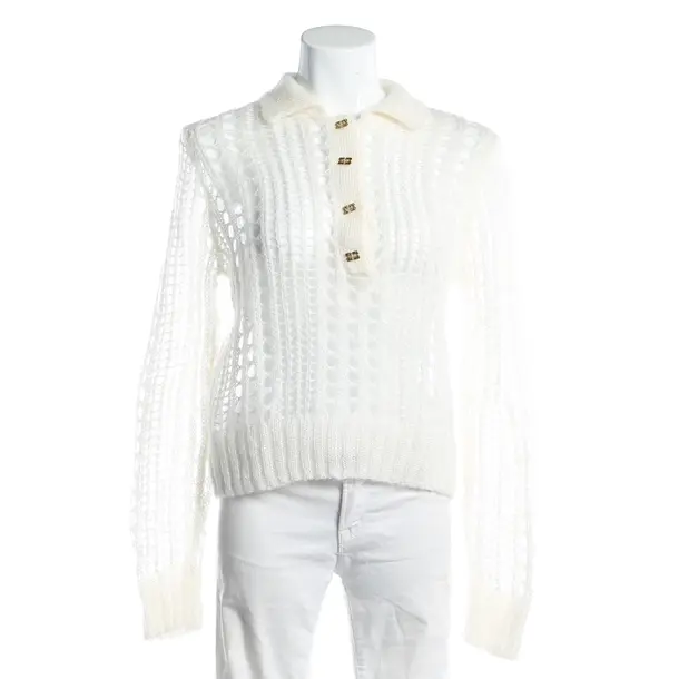 Pullover, in Cream, Wolle, Ganni