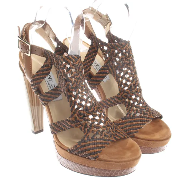 Heeled Sandals, in Brown, Jimmy Choo
