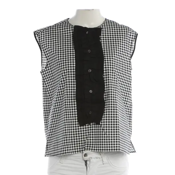 Bluse, in Schwarz, Baumwolle, Prada