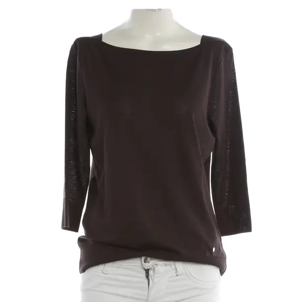 Longsleeve, in Dunkelbraun, Lyocell, Windsor