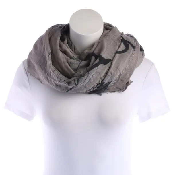 Scarf, in Gray, Cotton, Faliero Sarti