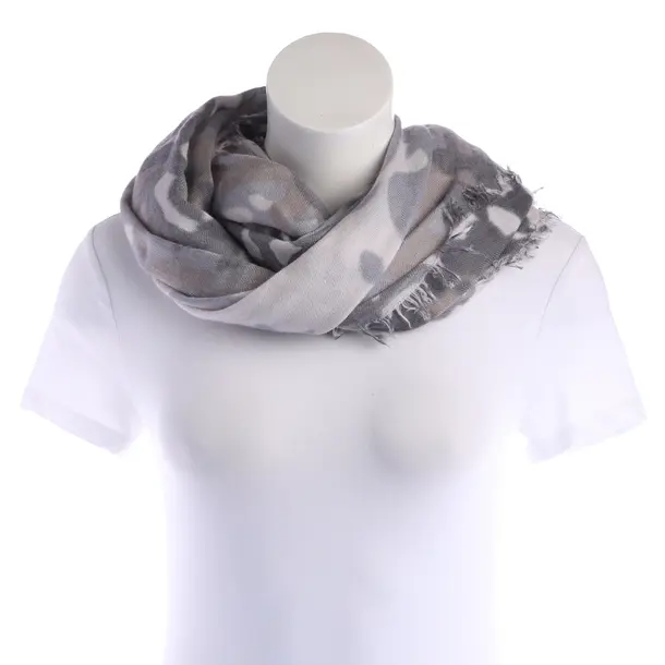 Shawl, in Gray, Cashmere, Hemisphere