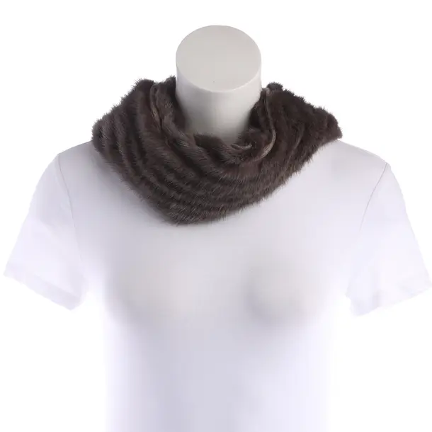Scarf, in Brown, Fur, Manzoni 24