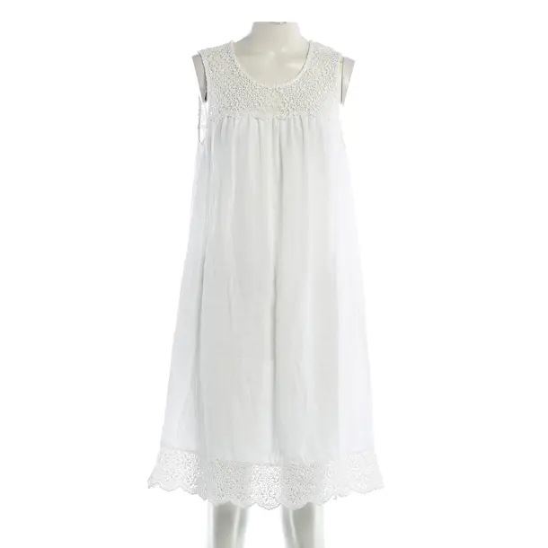 Dress, in White, Linen, 0039 Italy