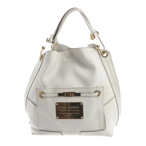 Shoulder Bag, in White, Leather, Dolce & Gabbana