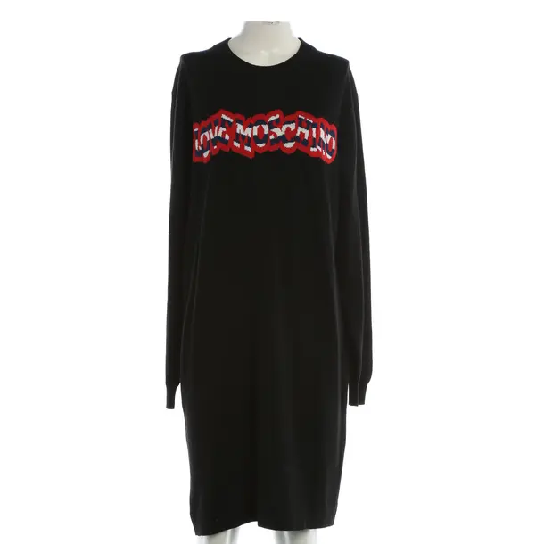 Dress, in Black, Wool, Love Moschino