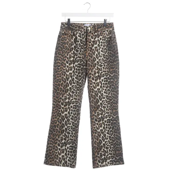 Jeans Straight Fit, in Braun, Baumwolle, Ganni