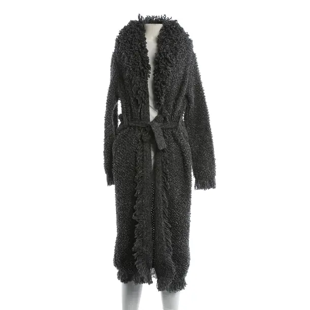 Strickjacke, in Dunkelgrau, Baumwolle, Avant Toi