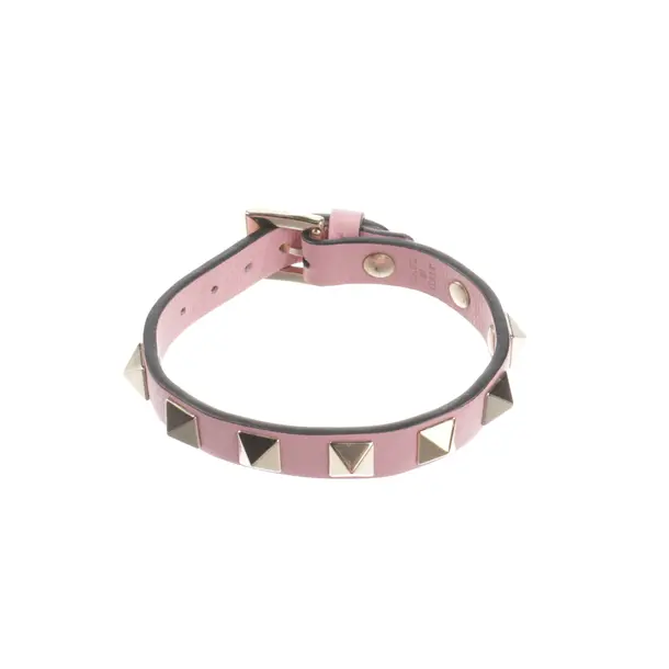 Bracelet, in Pink, Leather, Valentino