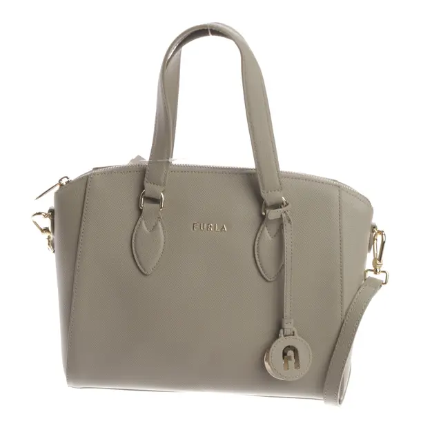 Handtasche, in Grau, Leder, Furla