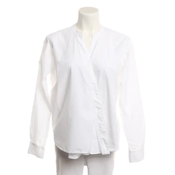 Camicetta, in Bianco, Cotone, Chiuso