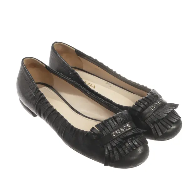 Ballet Flats, in Black, Prada