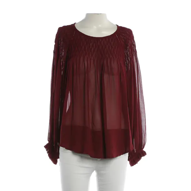 Blouse, in Bordeaux, Silk, Isabel Marant