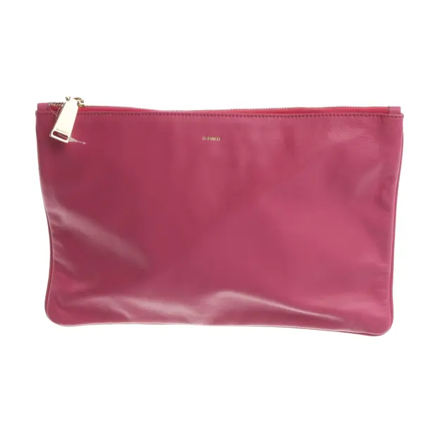 Clutch, in Hellrosa, Leder, Jil Sander