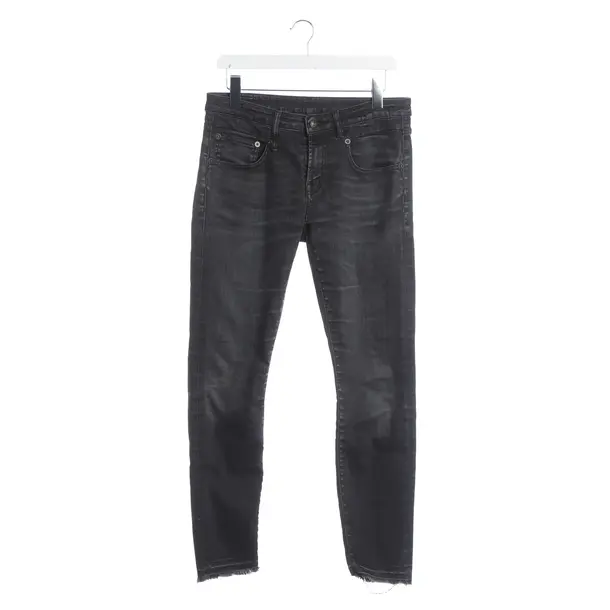 Jeans Slim Fit, in Schwarz, Baumwolle, R13