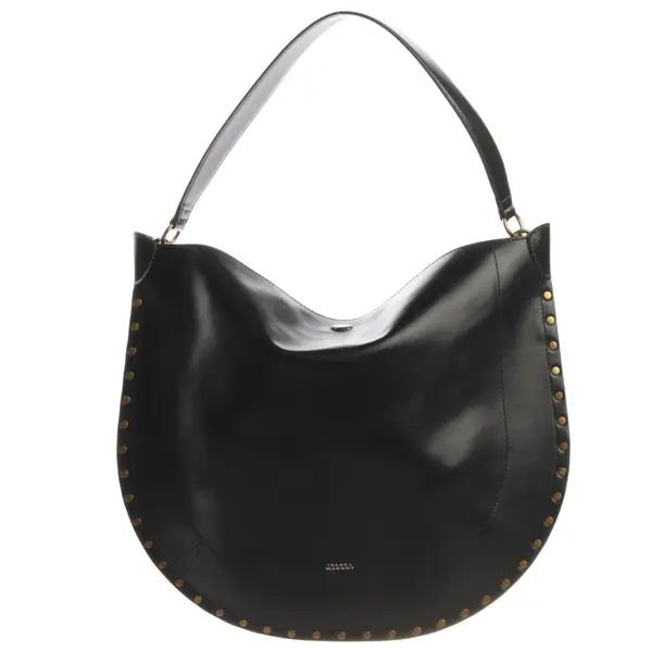 Shoulder Bag, in Black, Leather, Isabel Marant