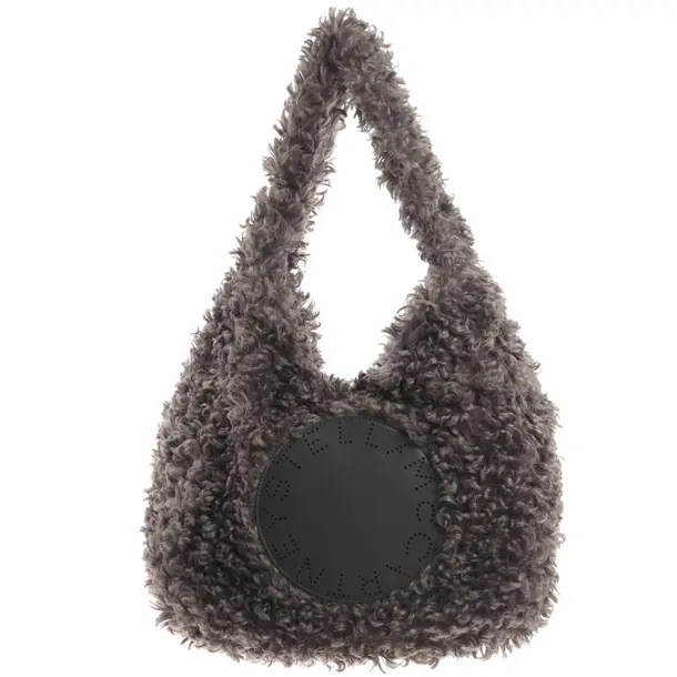 Shoulder Bag, in Gray, Polyester, Stella McCartney