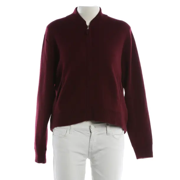 Cardigan, in Bordeaux, Wool, Allude